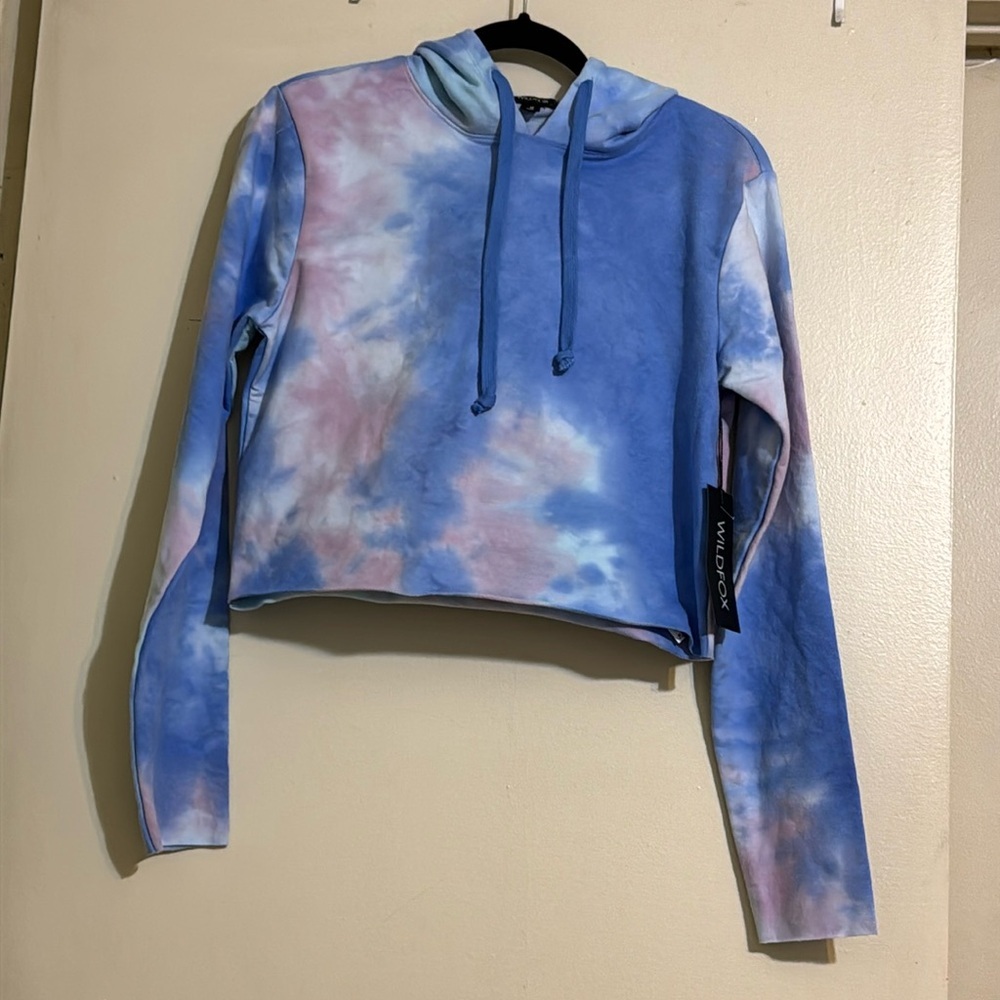 Wildfox semi cropped hoodie